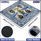 The Blue Bamboo Mahjong Mat