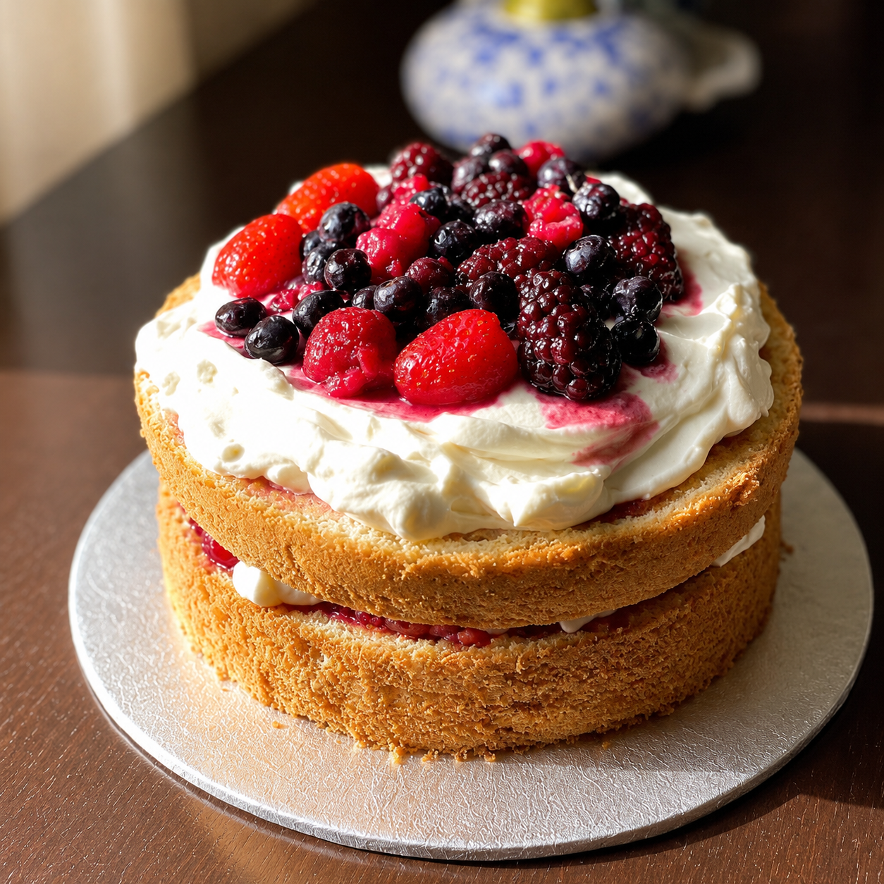 Very Berry Layered Sponge Cake