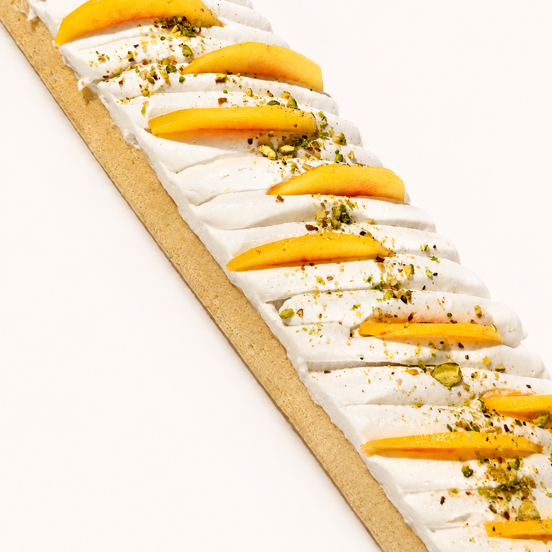 Peaches and Cream Roulade
