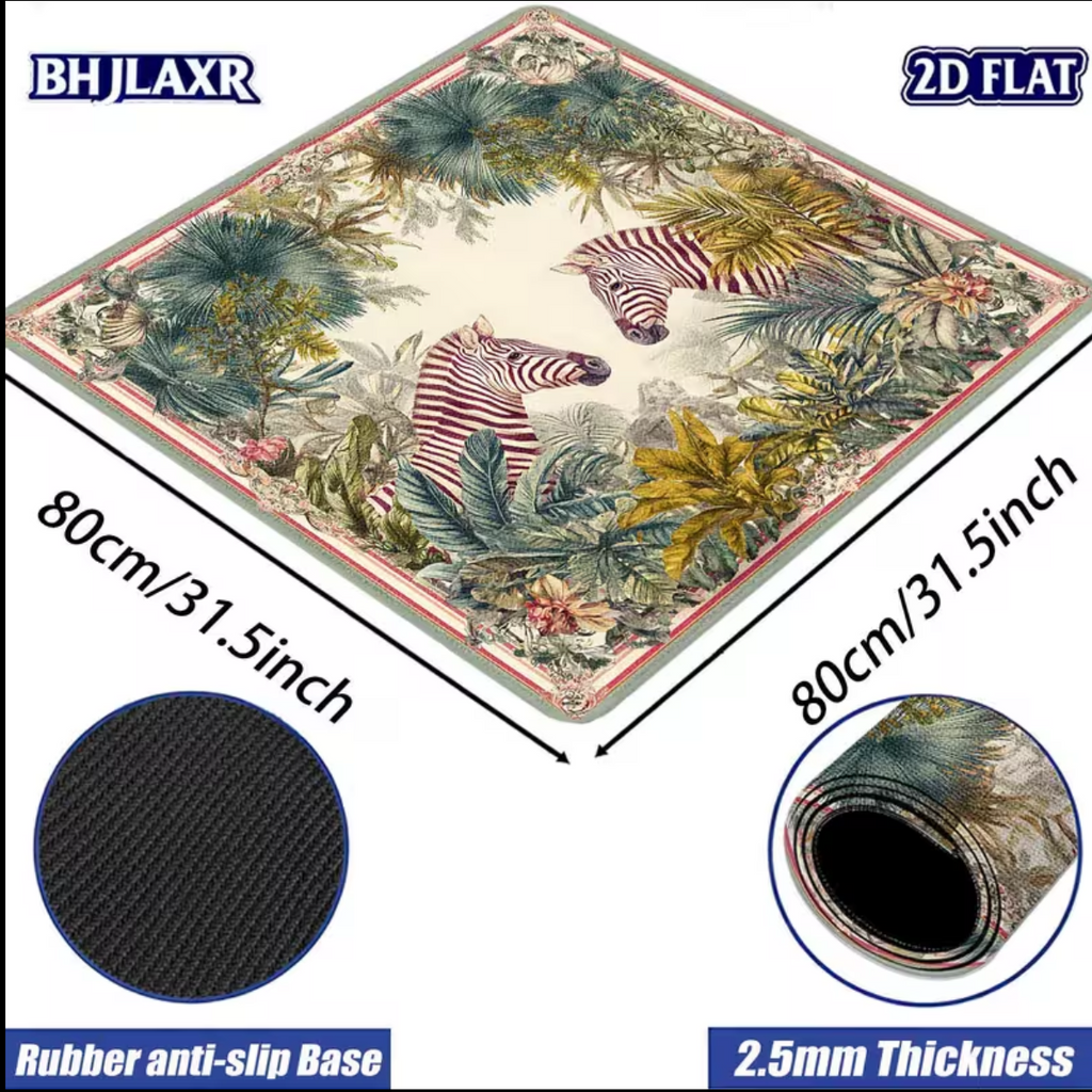 The Wildwood Zebra Mahjong Mat