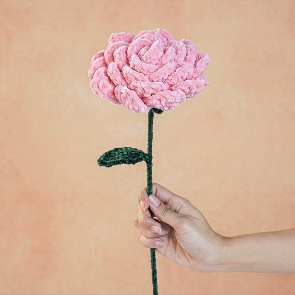 Handmade Crochet Timeless Rose