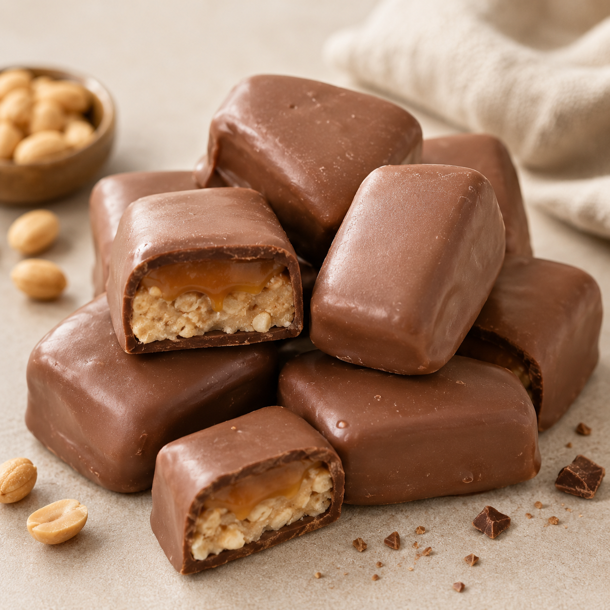 Sinless Snicker Bites - Gluten, Sugar & Dairy Free