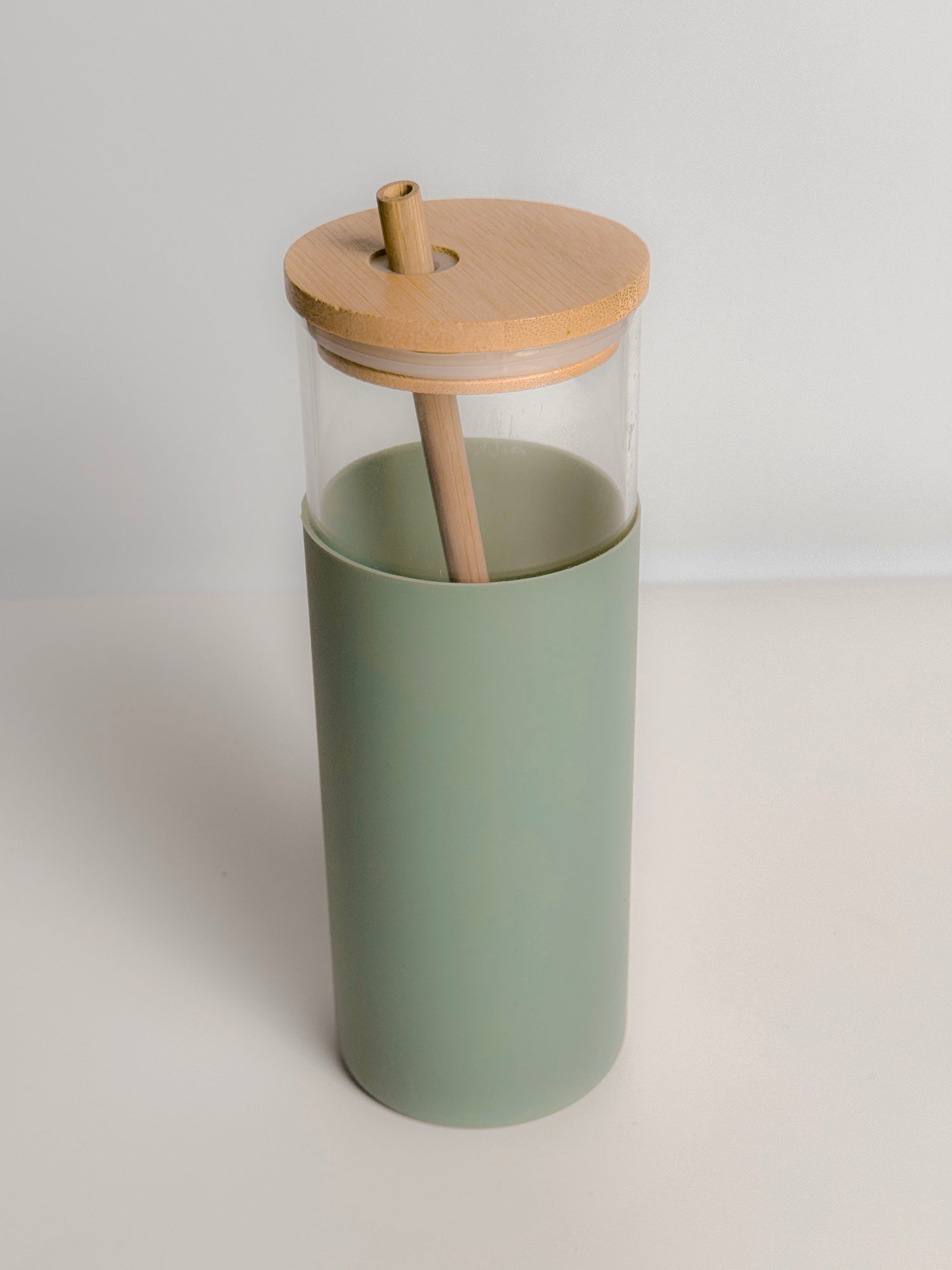 Green Glass Tumbler