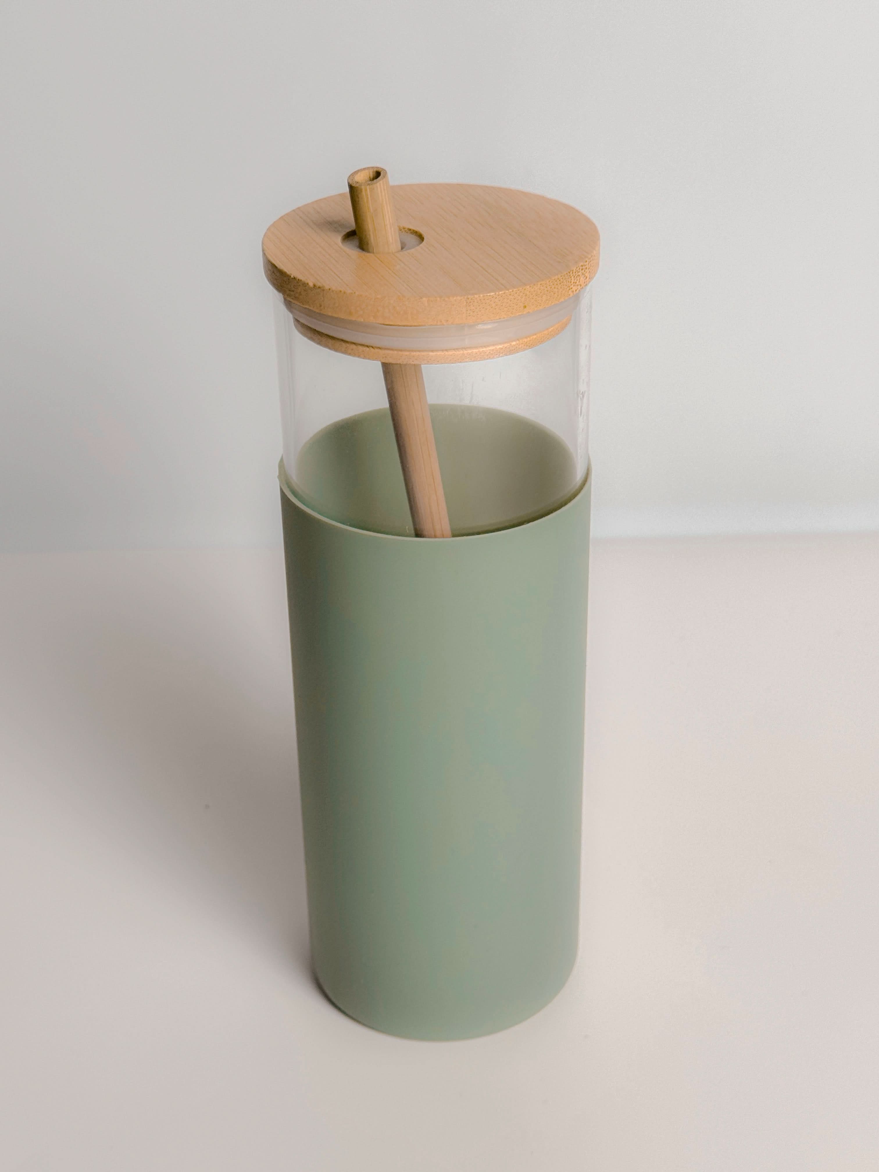 Green Glass Tumbler