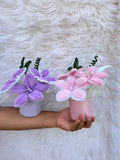 Handmade Velvet Flower Basket