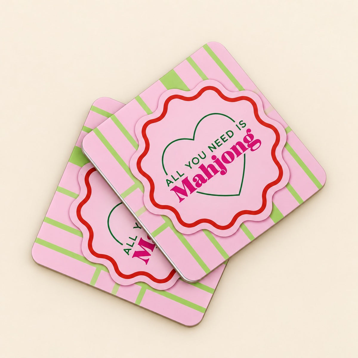 “All You Need Is Mahjong” Coaster