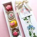 White Floral Birth Announcement Box