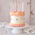Vintage Pastel Birthday Cake
