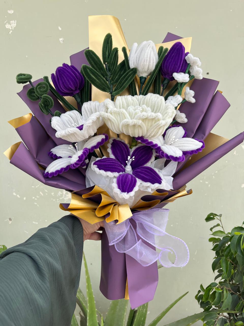 Handmade Velvet Flower Bouquet