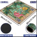 The Tropical Monkey Mahjong Mat