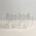 Double Walled Glass Mugs - Pack of 2