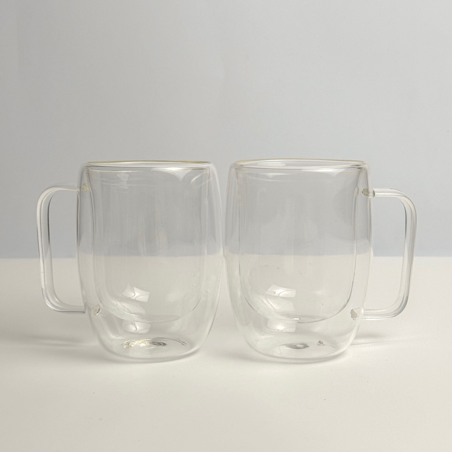 Double Walled Glass Mugs - Pack of 2