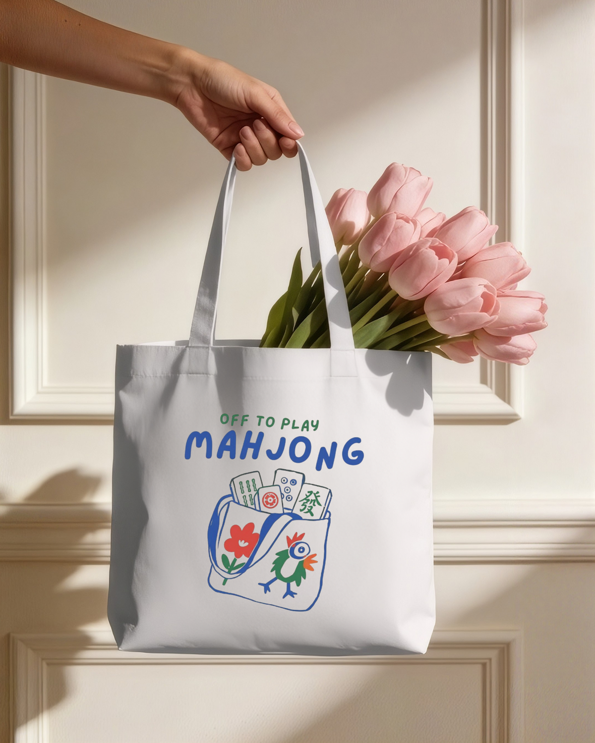 Off To Play Mahjong Tote Bag