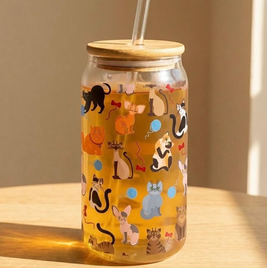 Cats Printed Tumbler