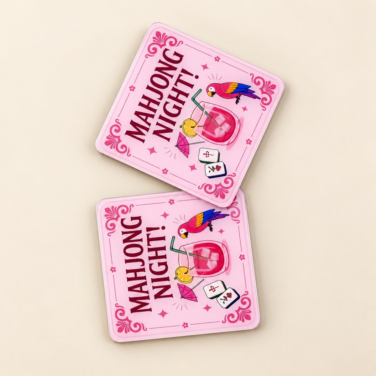 Mahjong Night Coaster