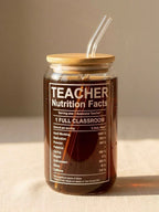 Teacher Life Glass Cup