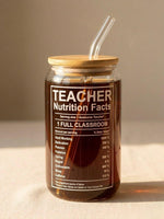 Teacher Life Glass Cup