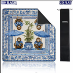 The Blue Bamboo Mahjong Mat