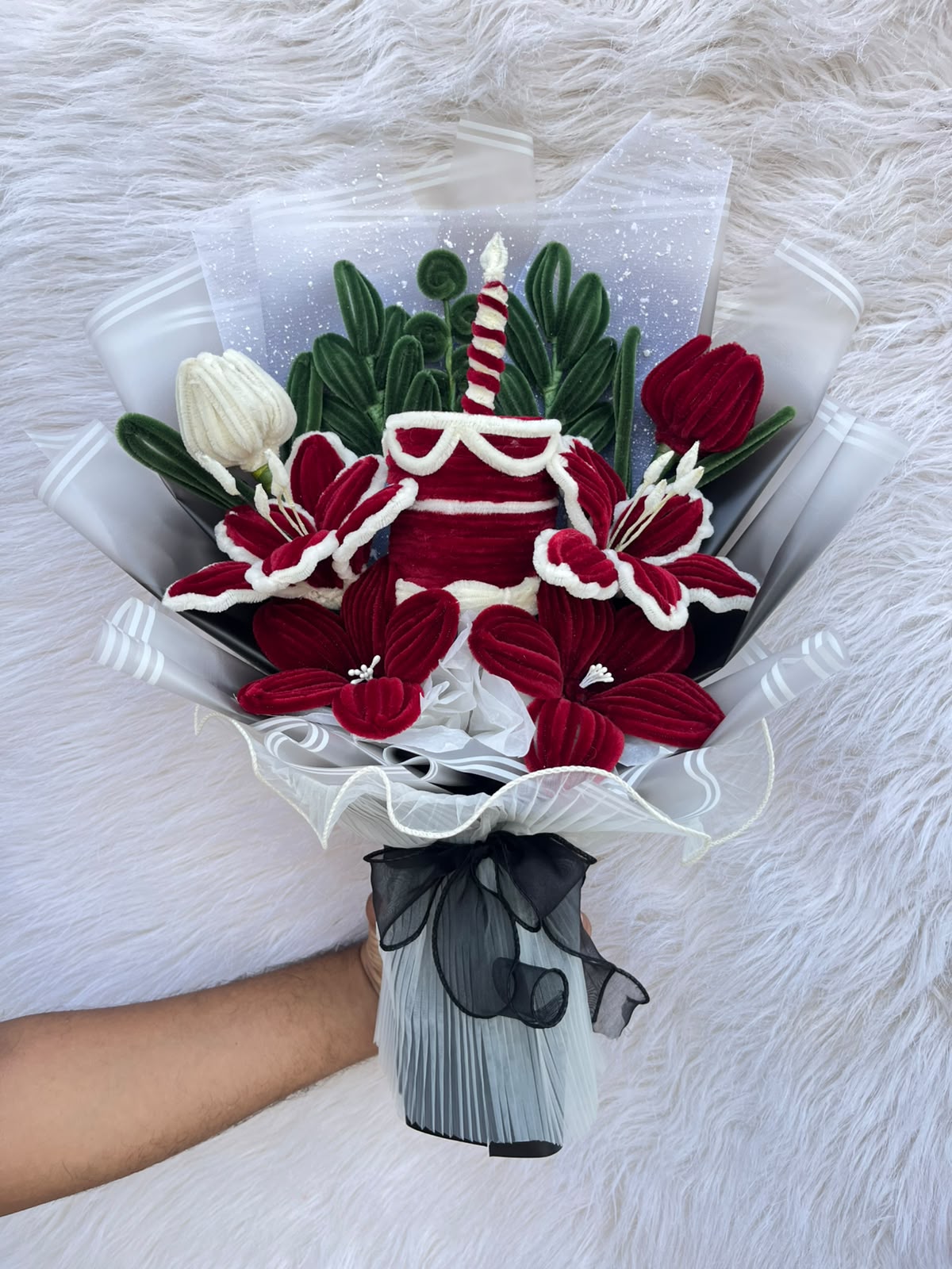 Handmade Velvet Flower Bouquet
