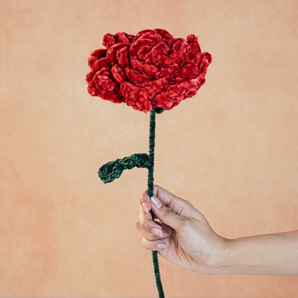 Handmade Crochet Timeless Rose