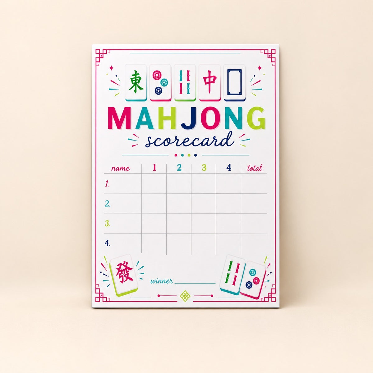 Mahjong Scoreboard