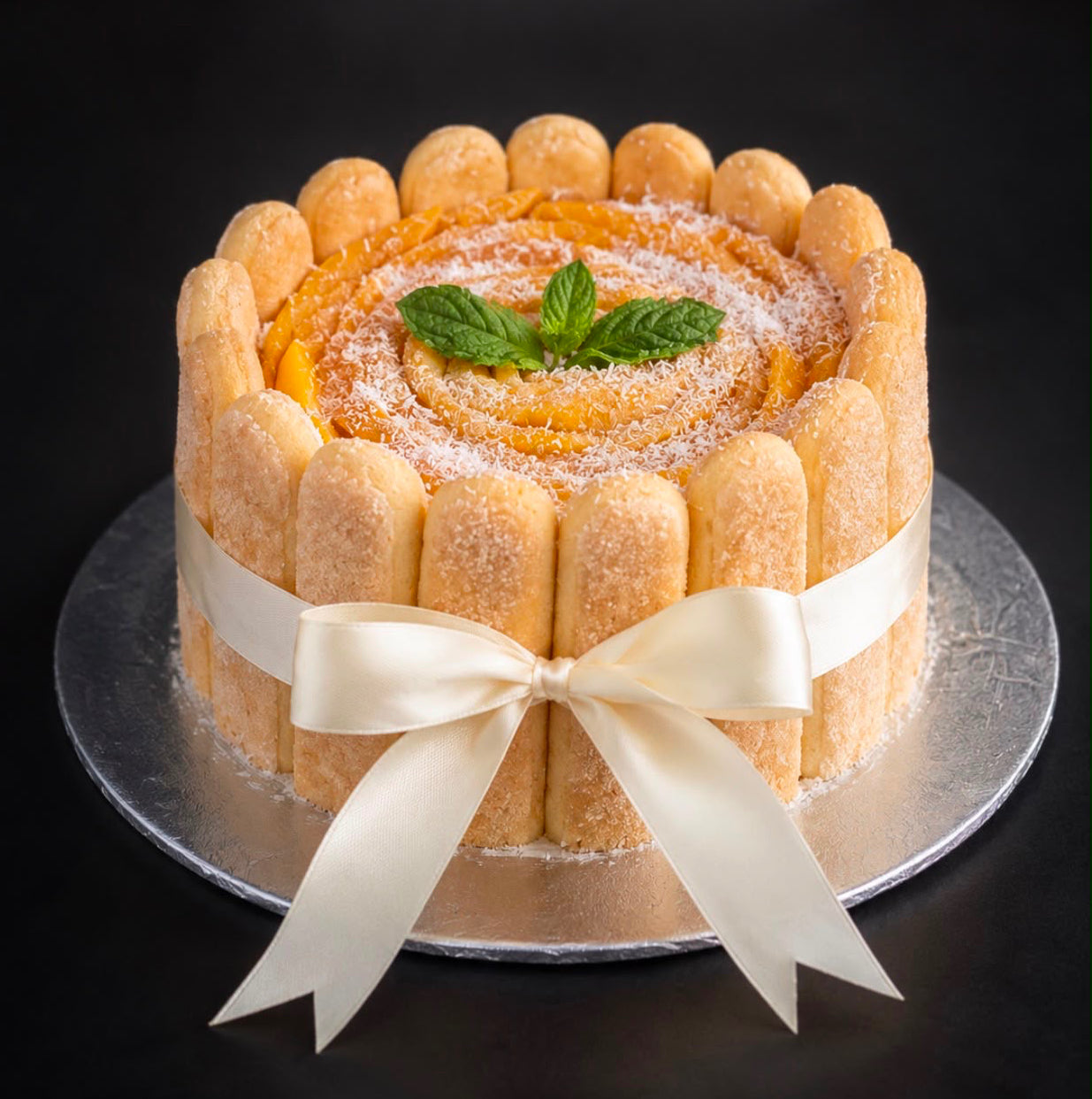 Mango Charlotte Cake