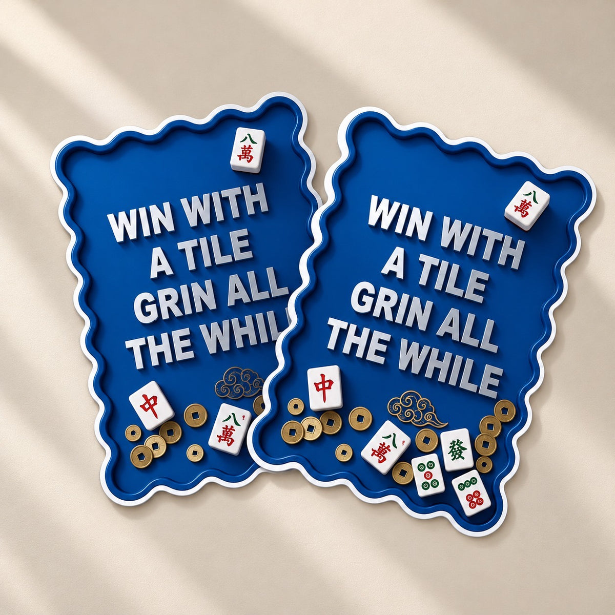 “Win with a Tile, Grin All the While” Mahjong Shuffler