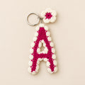 Personalised Handmade Crochet Alphabet Keychain