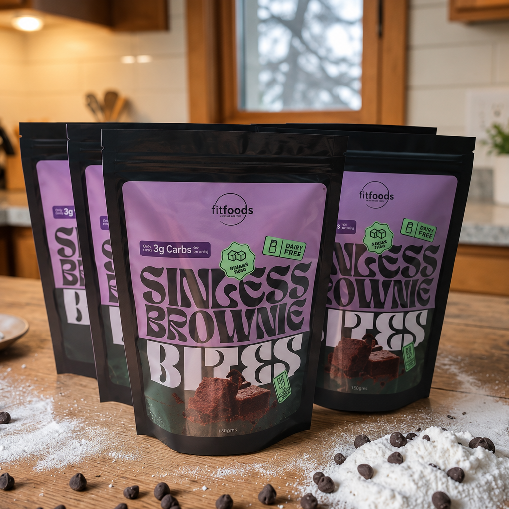 Sinless Brownie Bites - Gluten, Sugar & Dairy Free