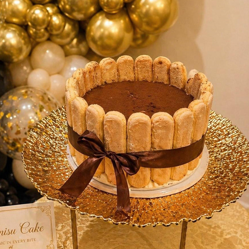 Tiramisu Charlotte Cake