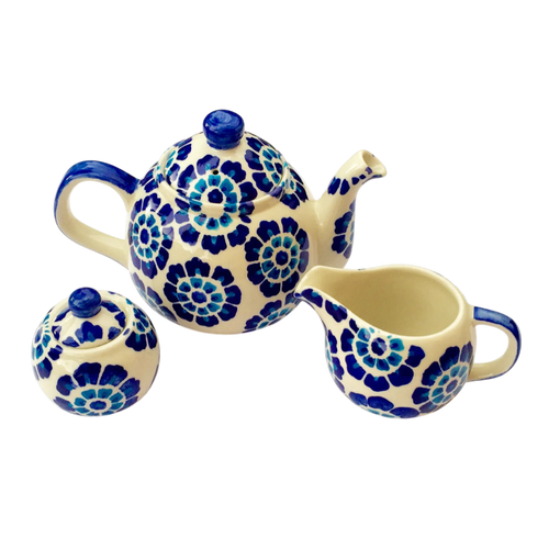 Blue Garden Tea Set