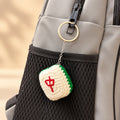 Handmade Crochet Mahjong Tile Keychain