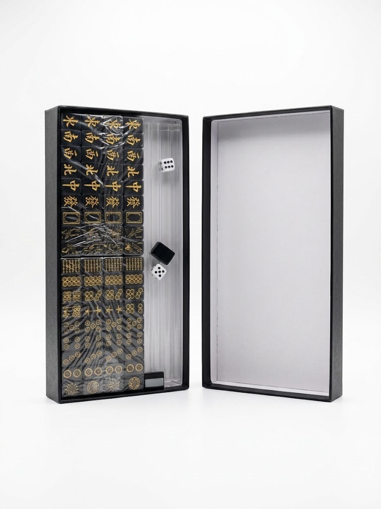 Black Mahjong Set