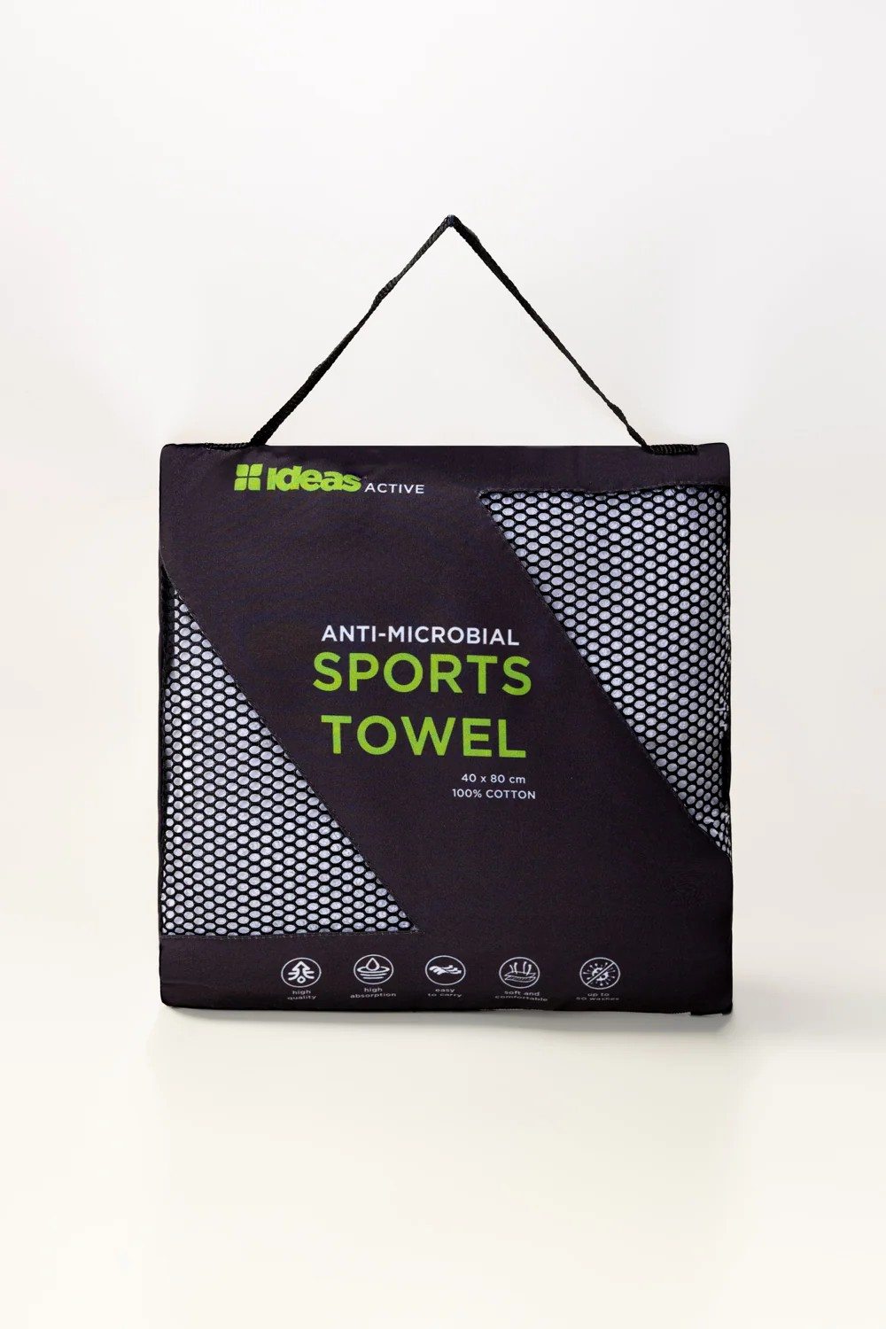 White Anti-Microbial Sports Towel