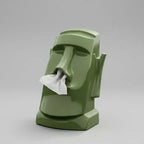 Iconic Moai Olive Tissue Dispenser