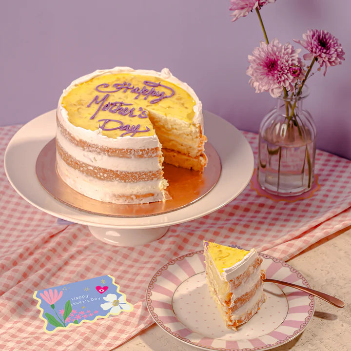 Mother's Day Naked Lemon Cake