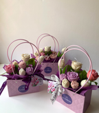 Lilac Whisper Candles Bouquet