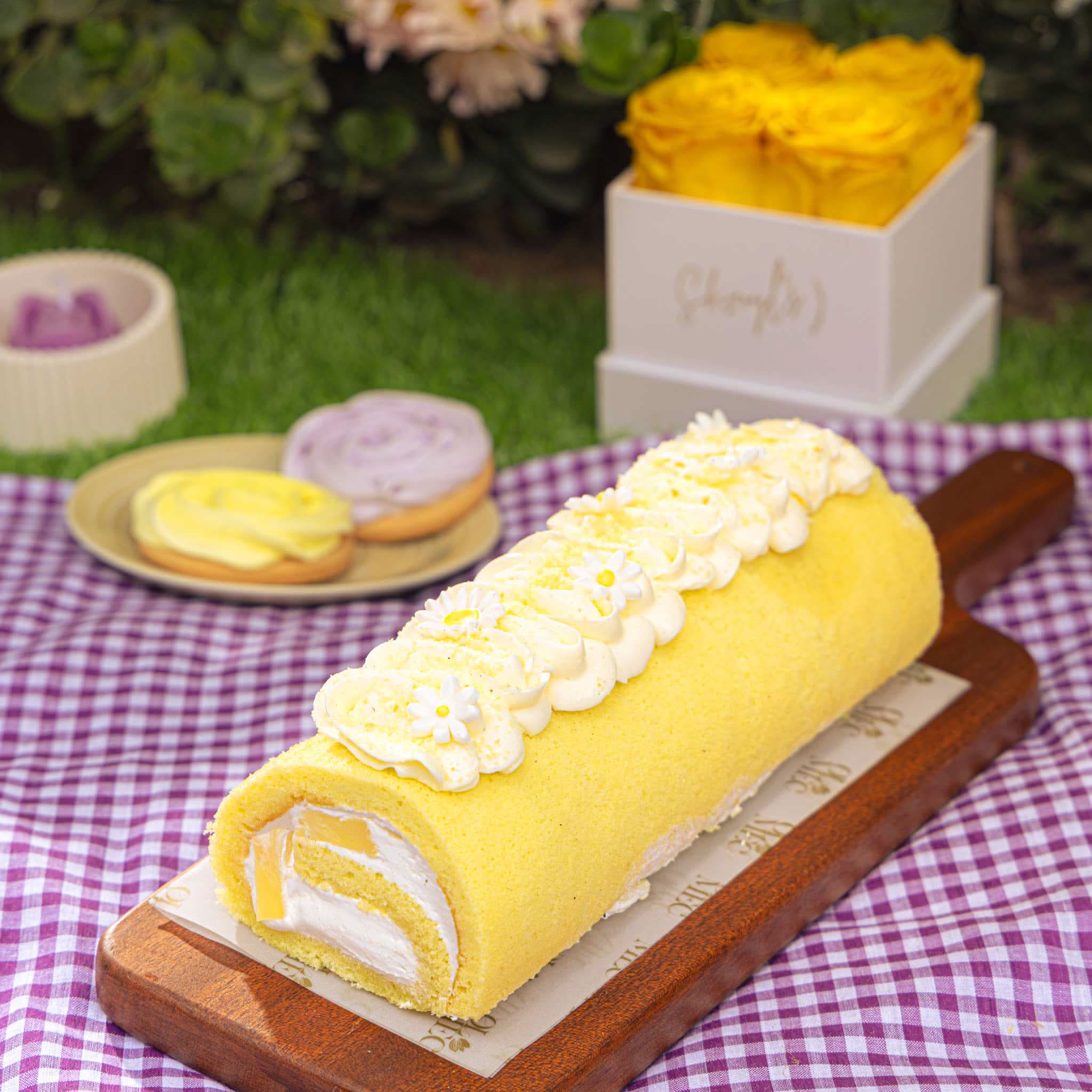 Pineapple Swiss Roll
