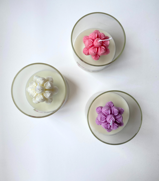 Hand-Poured Tulip Shaped Candle
