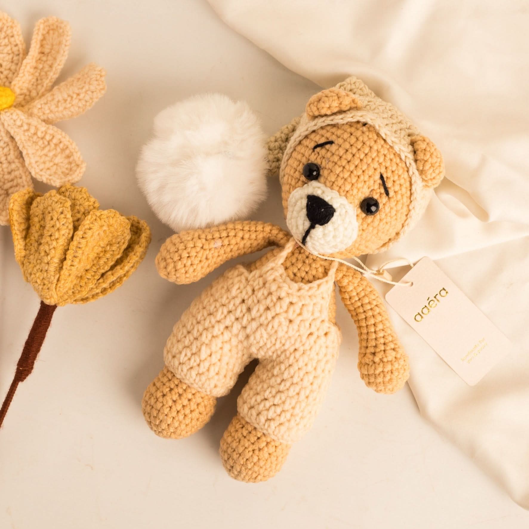 Theo The Bear - Handmade Crochet Toy