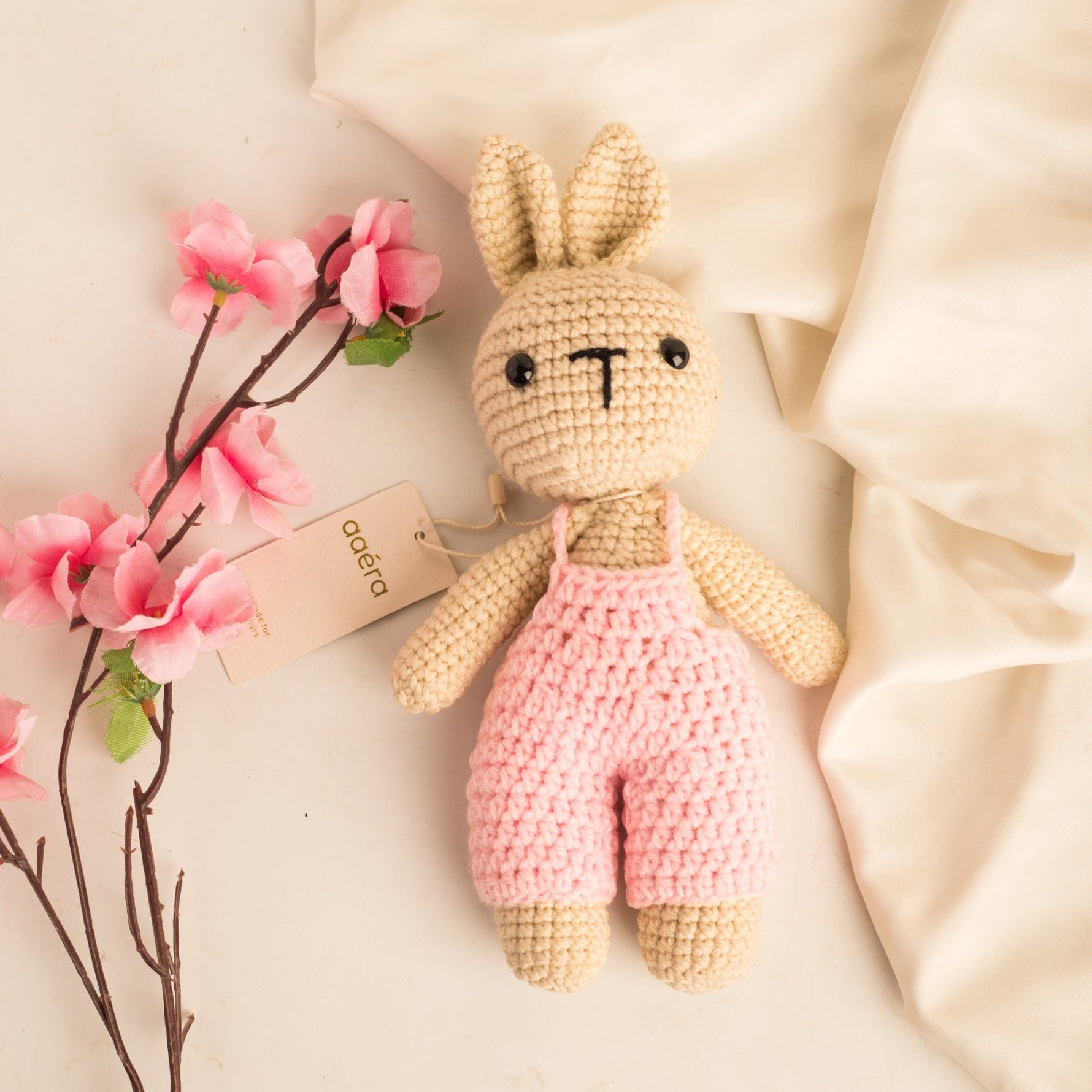 Romper Bunny Handmade Crochet Toy