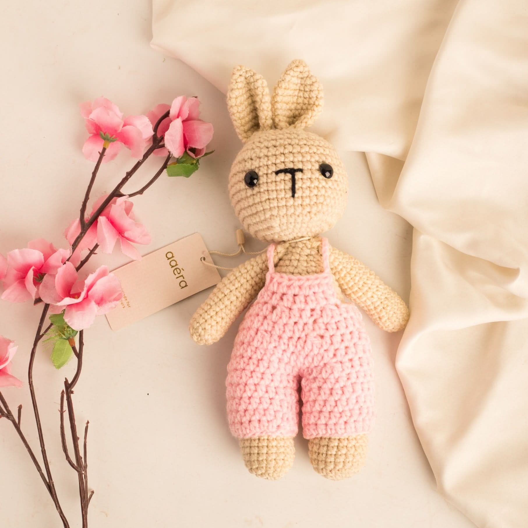 Romper Bunny Handmade Crochet Toy