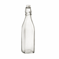 Clip Seal Glass Water Bottle