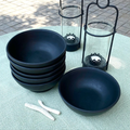 Matte Black Bowl - Set of 6