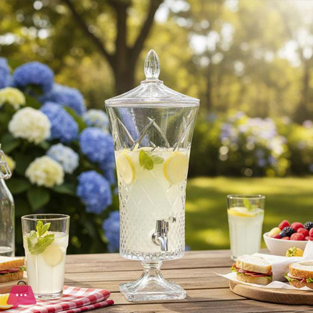 Crystal Glass Beverage Dispenser