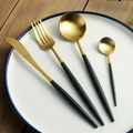 Signature Table Cutlery Set Green & Gold